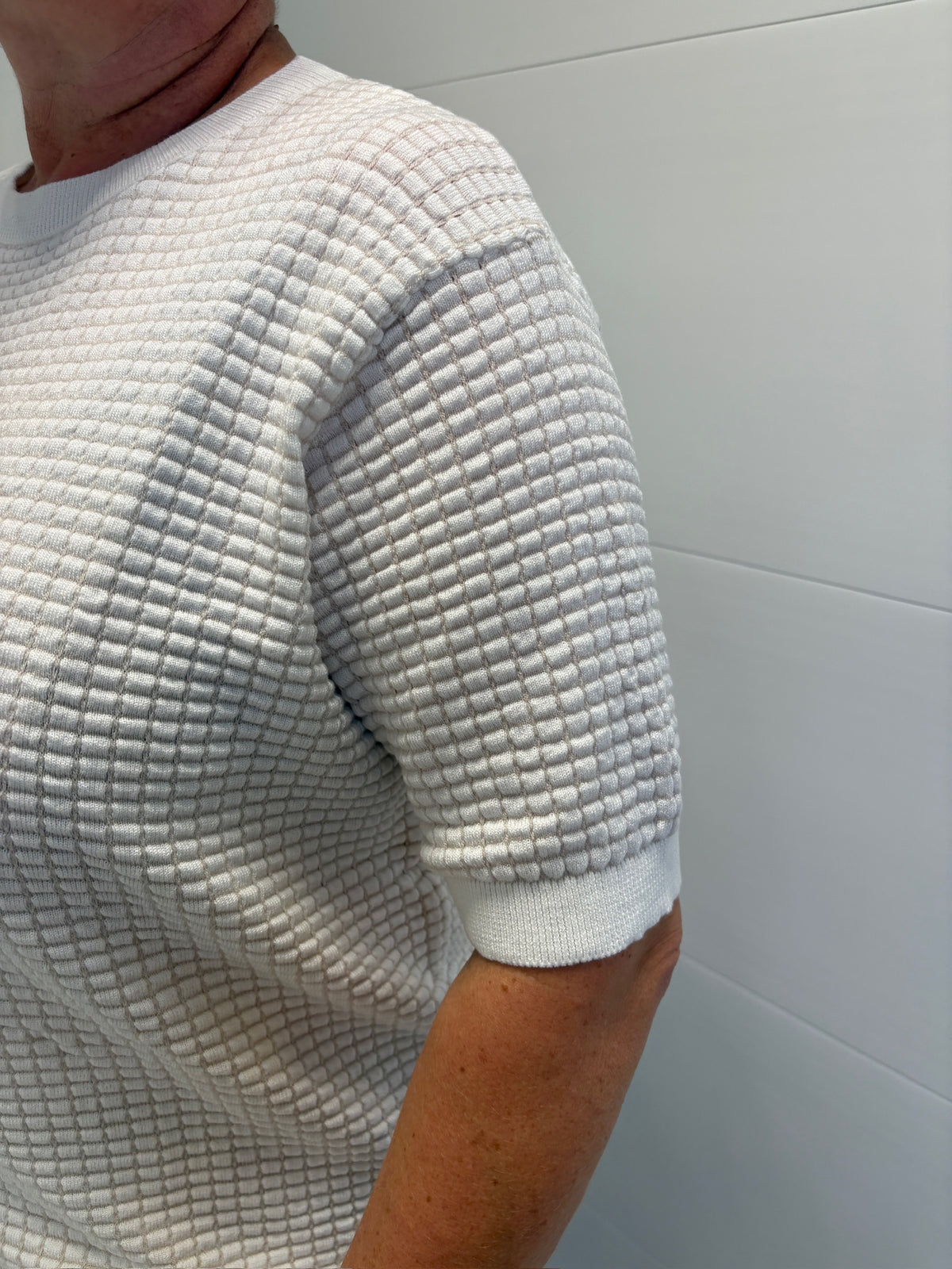 Pull fin fluide - Écru