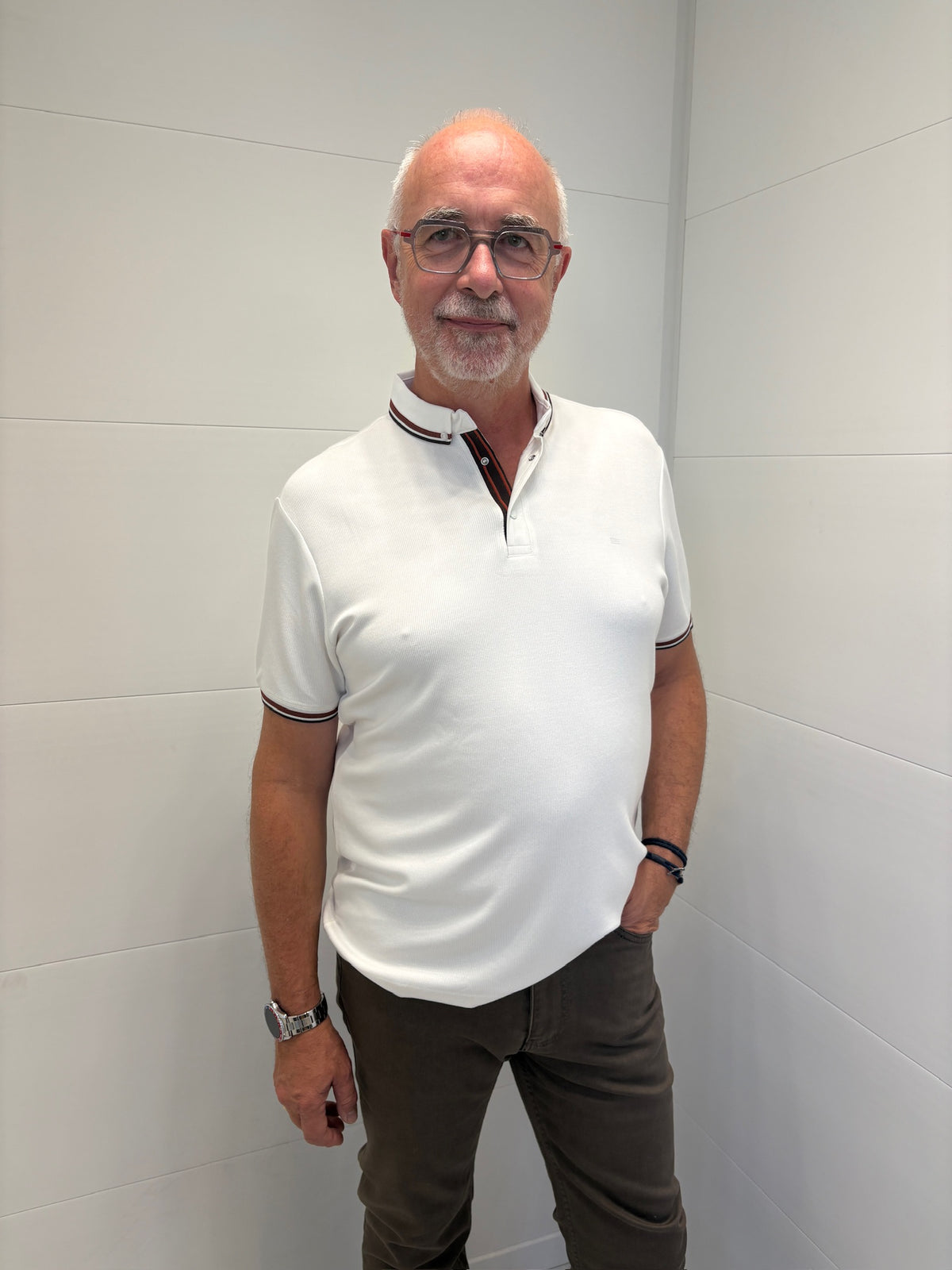 Polo écru