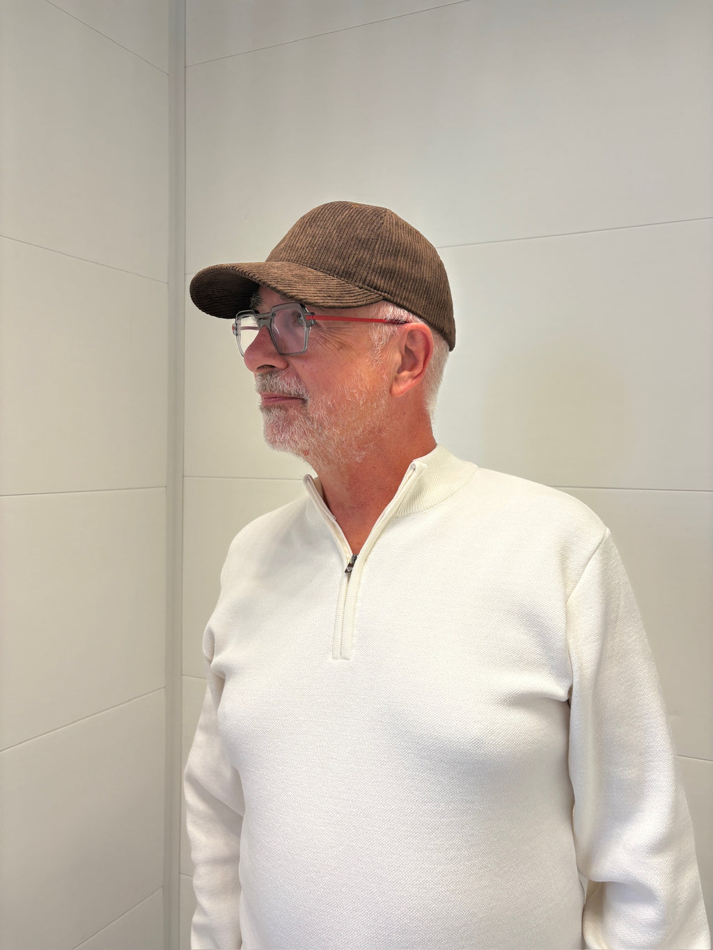 Casquette en velours - Chocolat