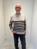 Pull à rayures marine