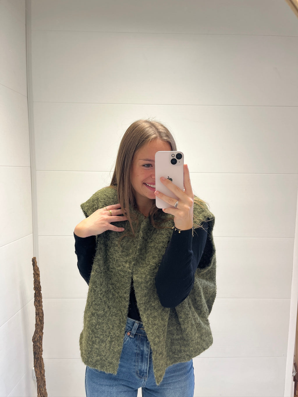 Gilet Kaki Adèle