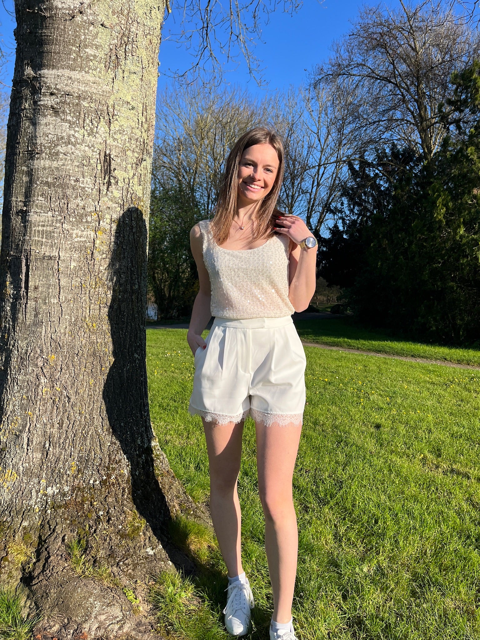 Short Ophélie - Blanc