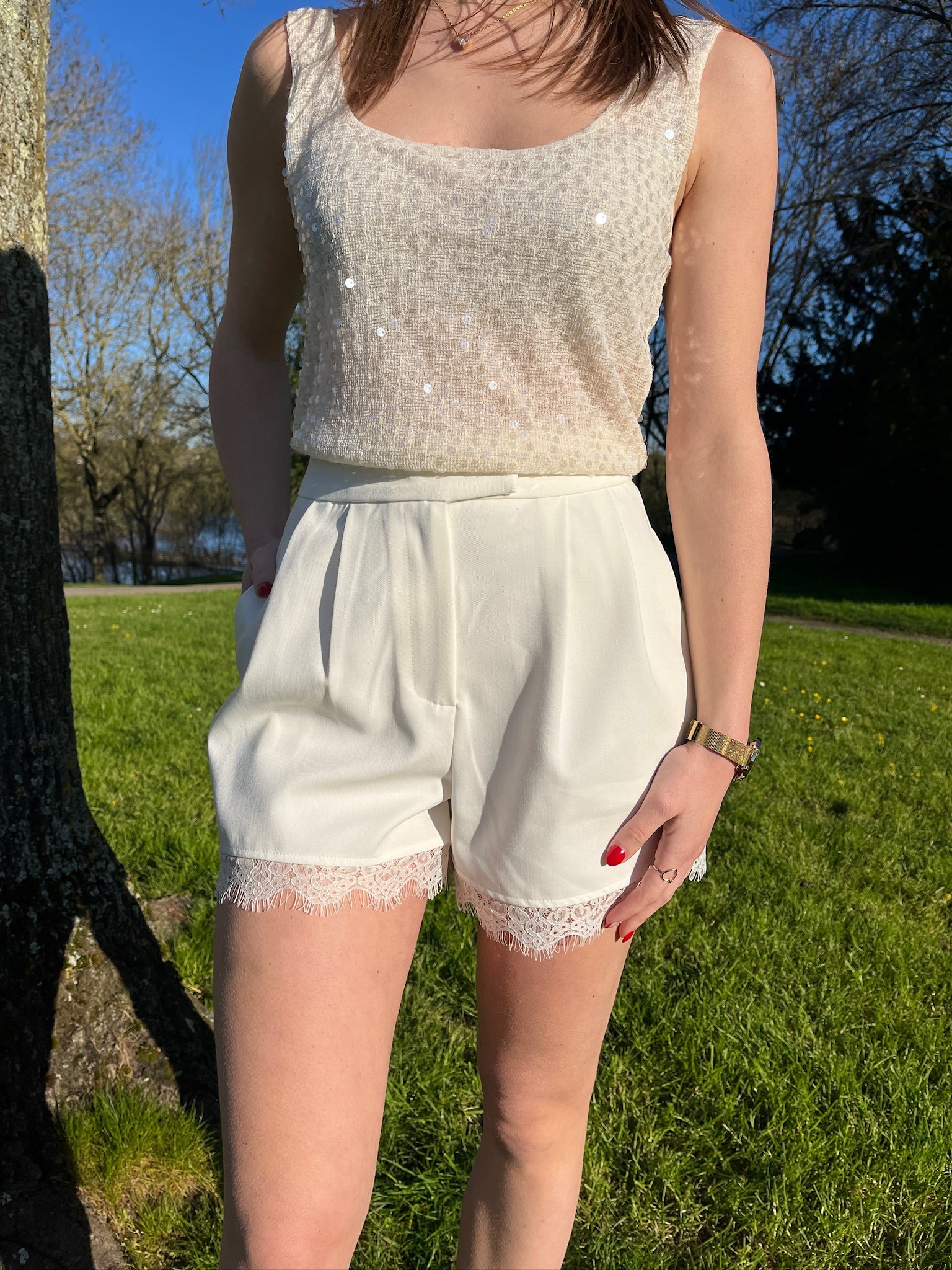 Short Ophélie - Blanc