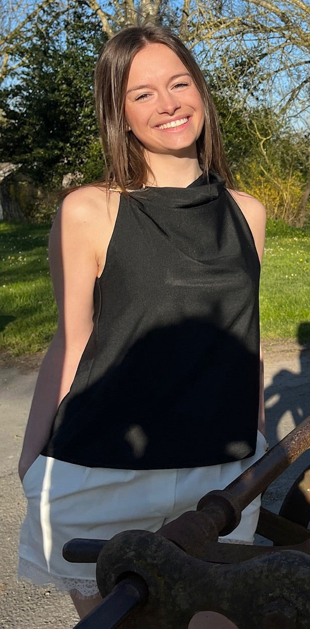Top en soie