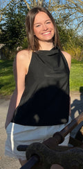 Top en soie