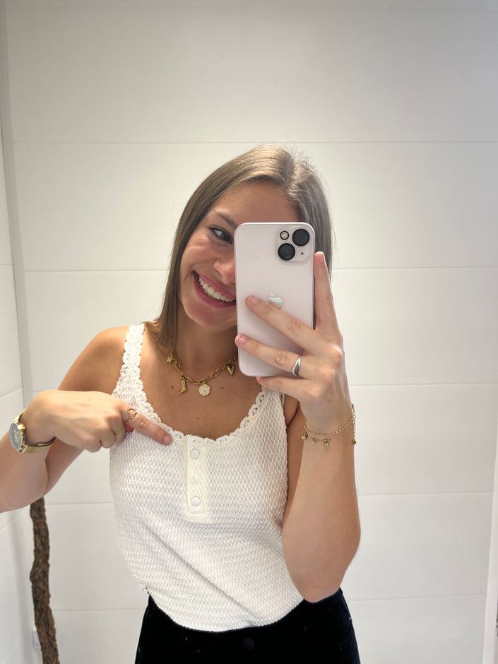 Top Léa Blanc
