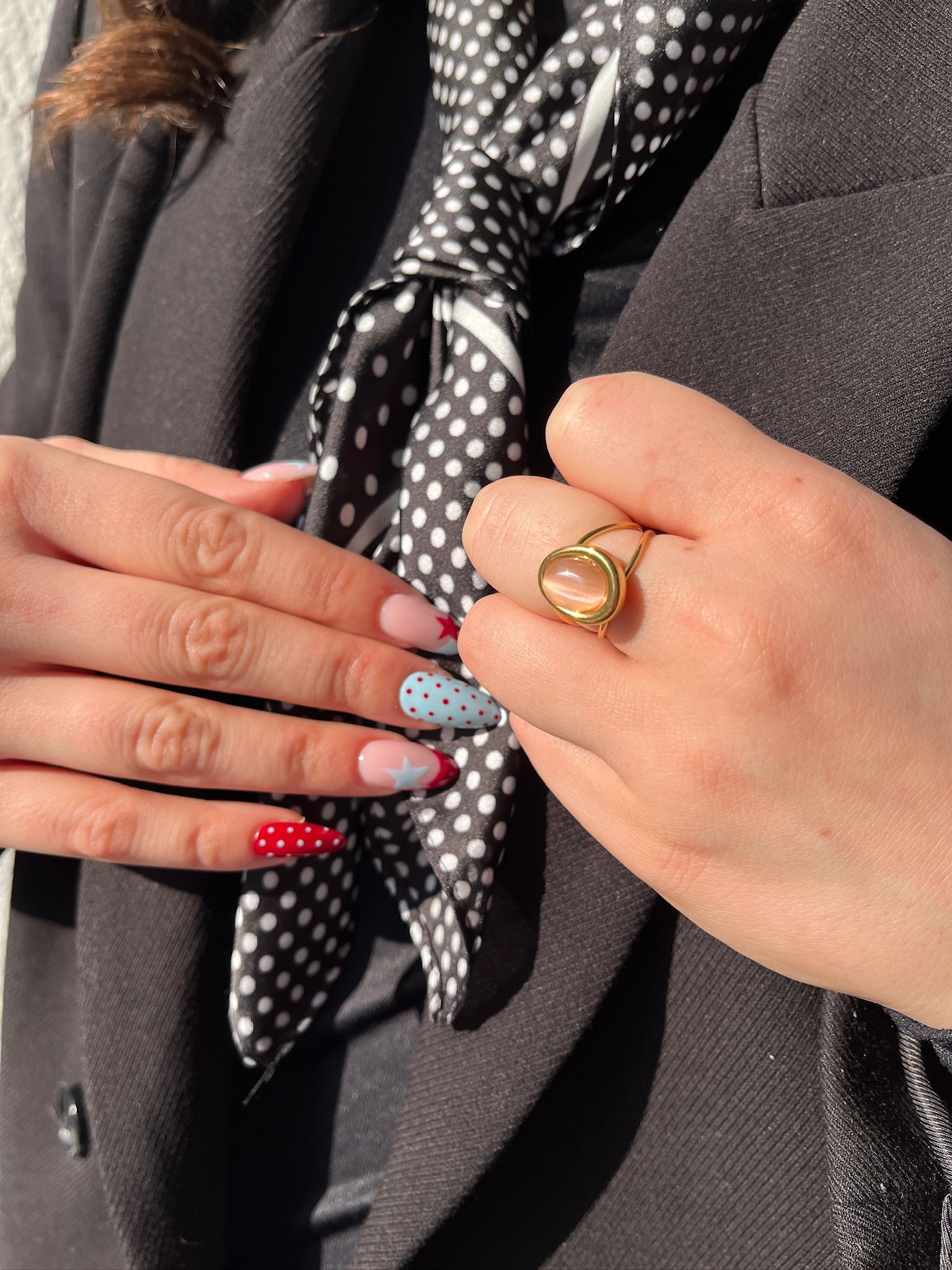 Bague Noor - Saumon
