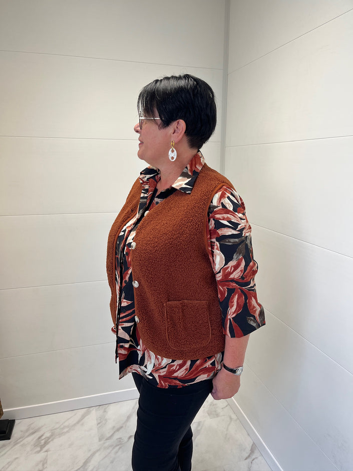 Gilet sans manche Aurore Rouille