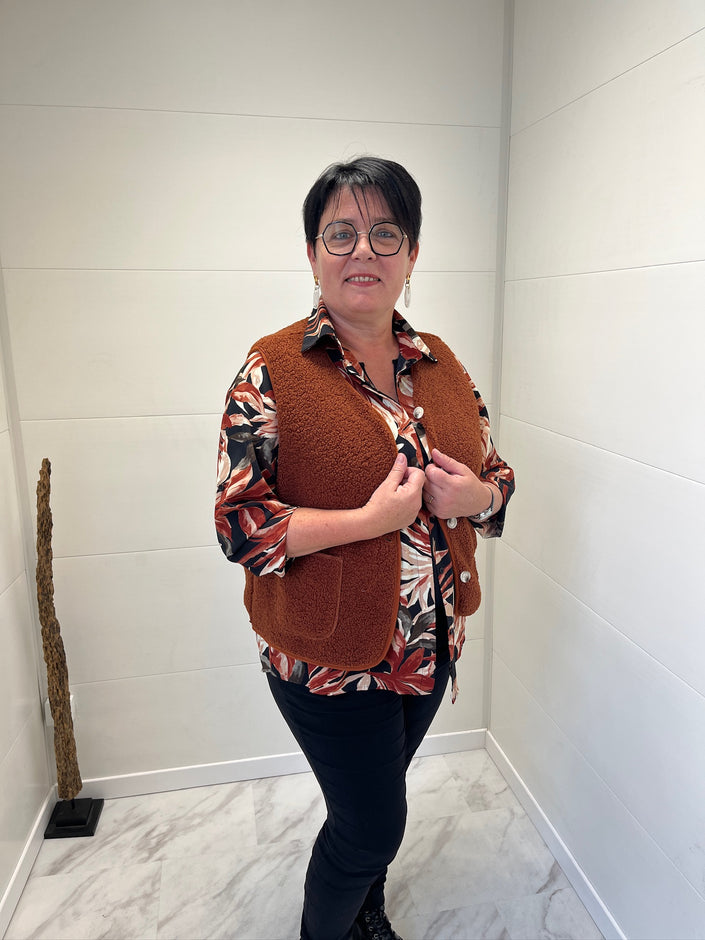 Gilet sans manche Aurore Rouille