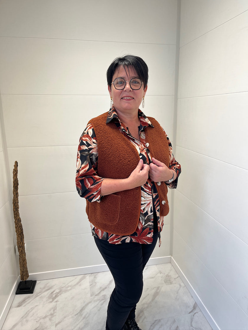 Gilet sans manche Aurore Rouille