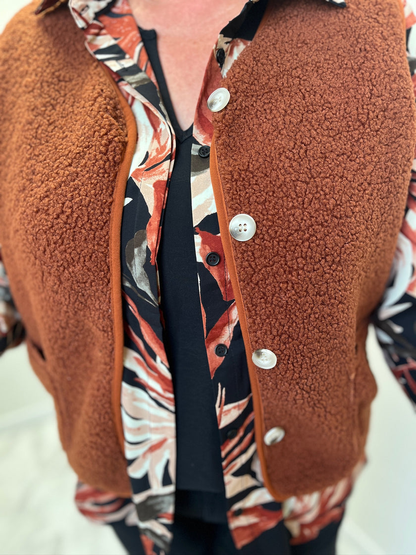 Gilet sans manche Aurore Rouille