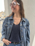 Haut Gwladys - Bleu Marine