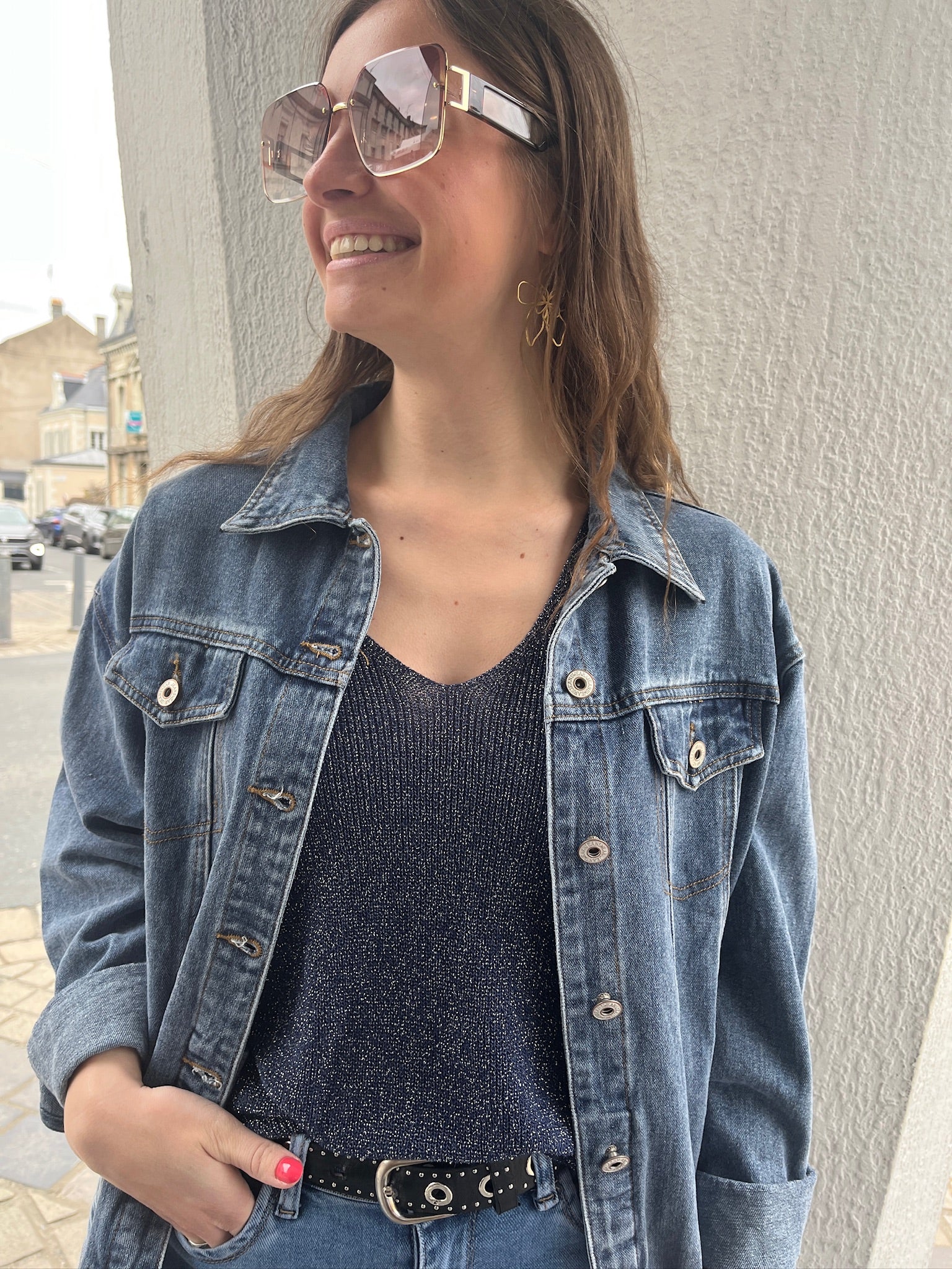 Haut Gwladys - Bleu Marine