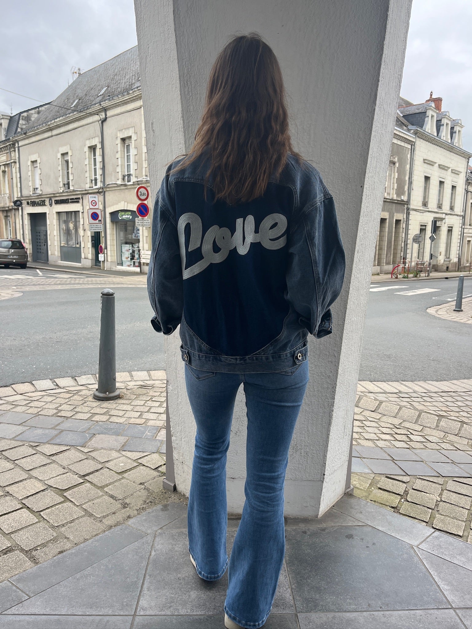Veste en jean Love
