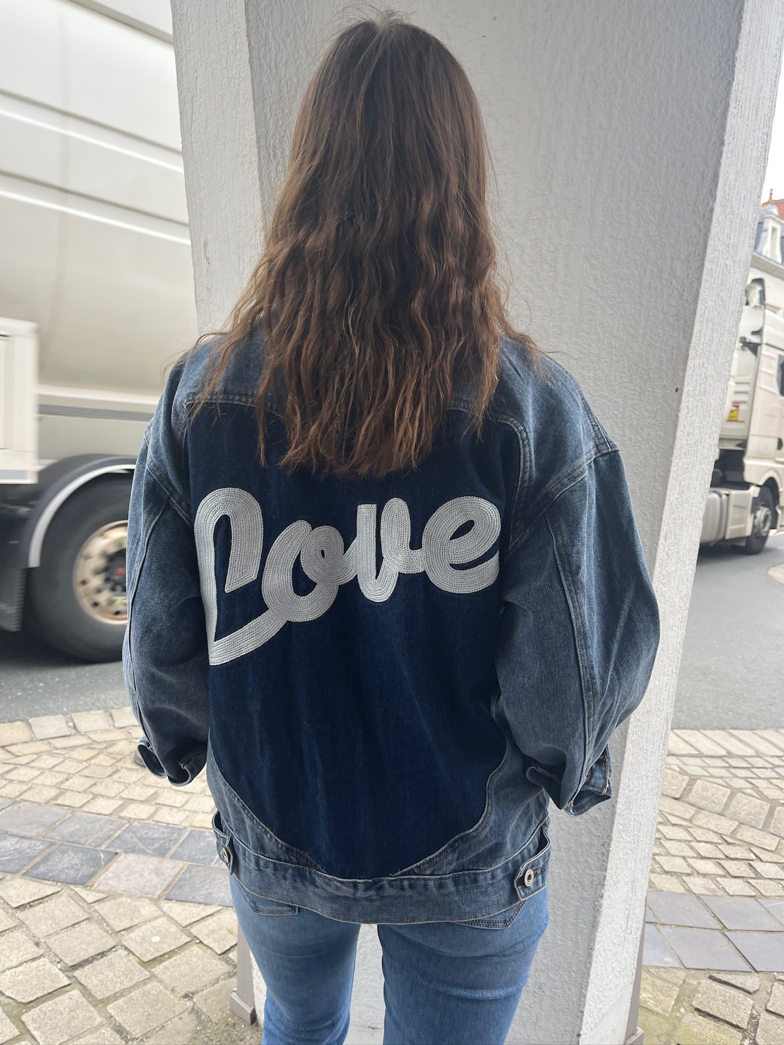 Veste en jean Love