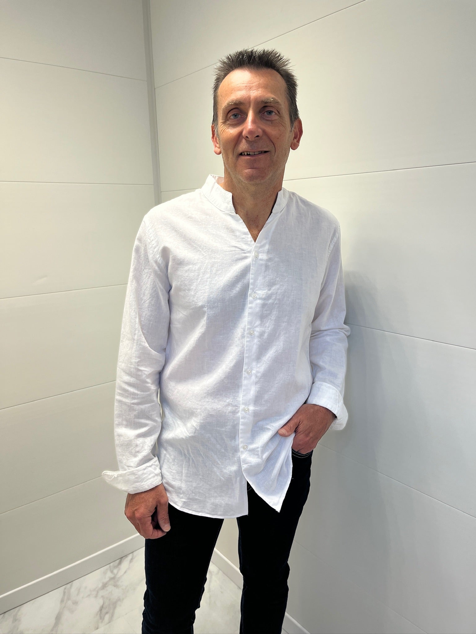 Chemise en lin - Blanche