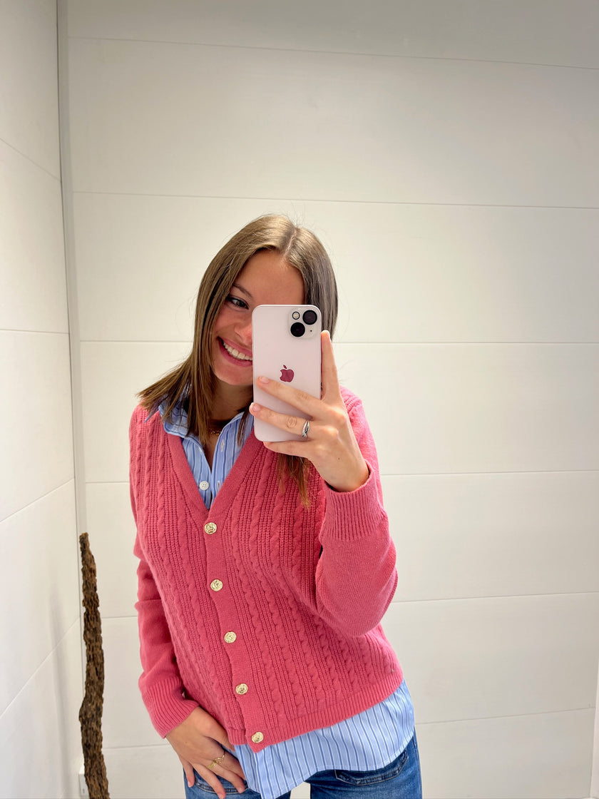 Pull/Chemisier Agathe Rose