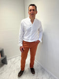 Pantalon chino - Terracotta