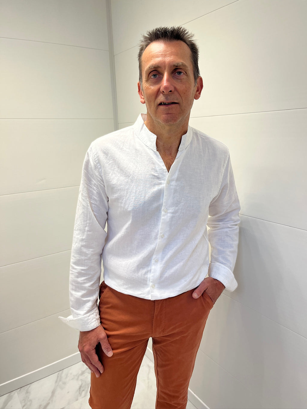 Chemise en lin - Blanche
