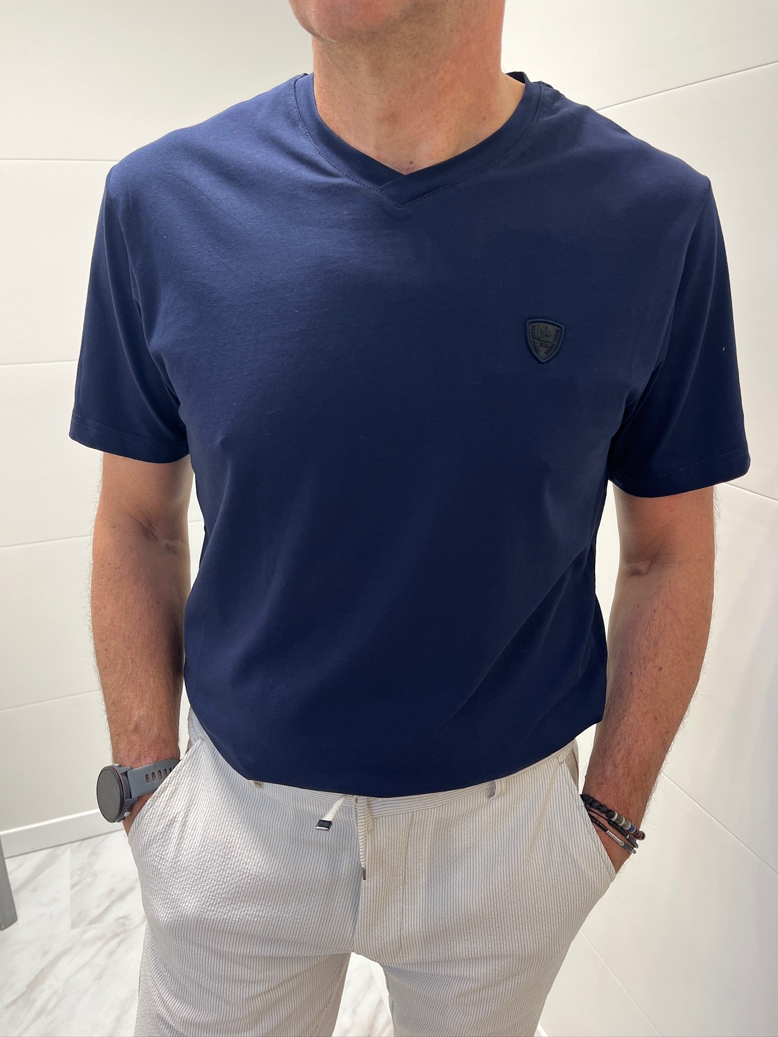 Tee-shirt uni - Marine