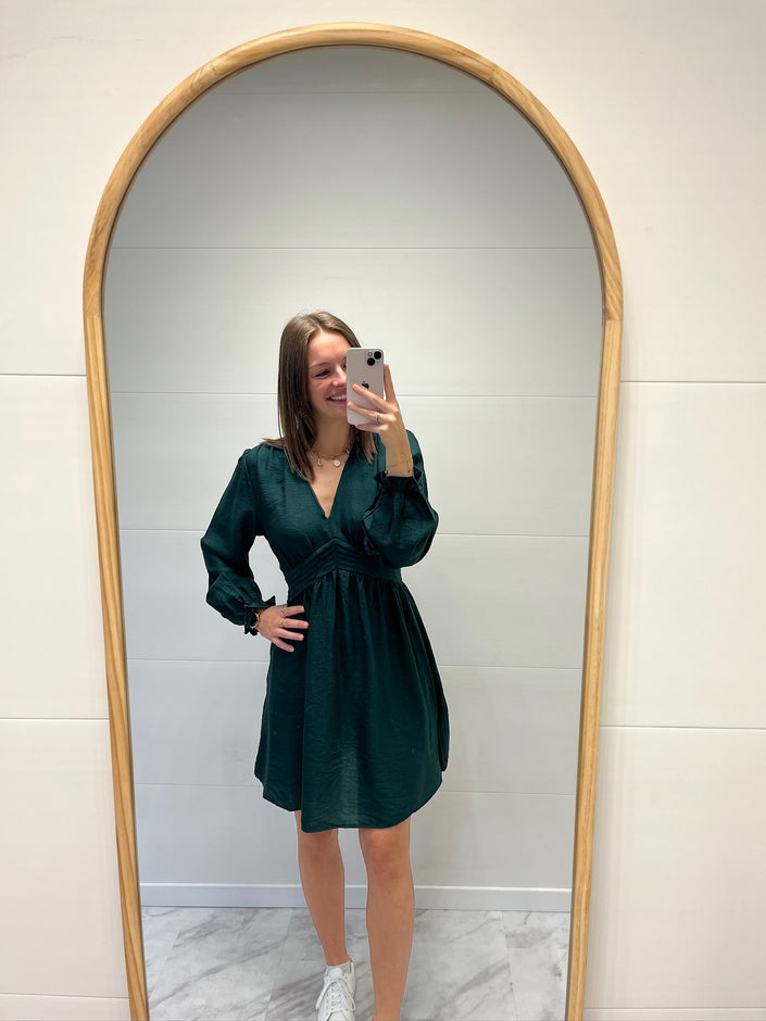 Robe courte verte