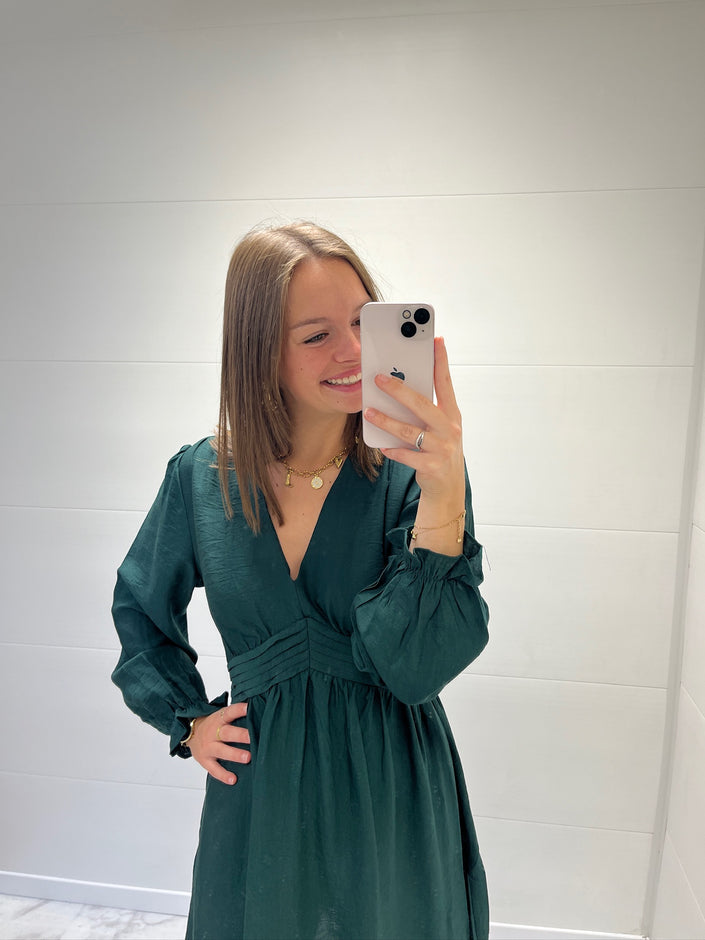 Robe courte verte