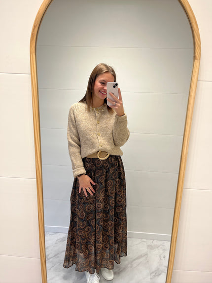 Gilet Camel à boutons