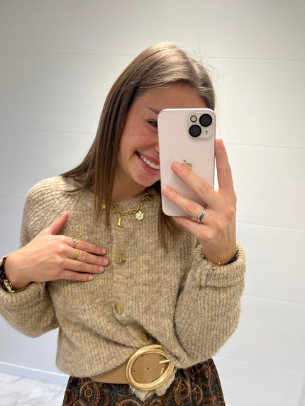 Gilet Camel à boutons