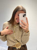 Gilet Camel à boutons