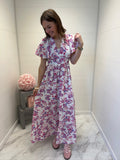 Robe longue Margot - Rose et Bleu