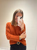 Pull oversize rouille