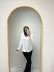 Pull oversize blanc