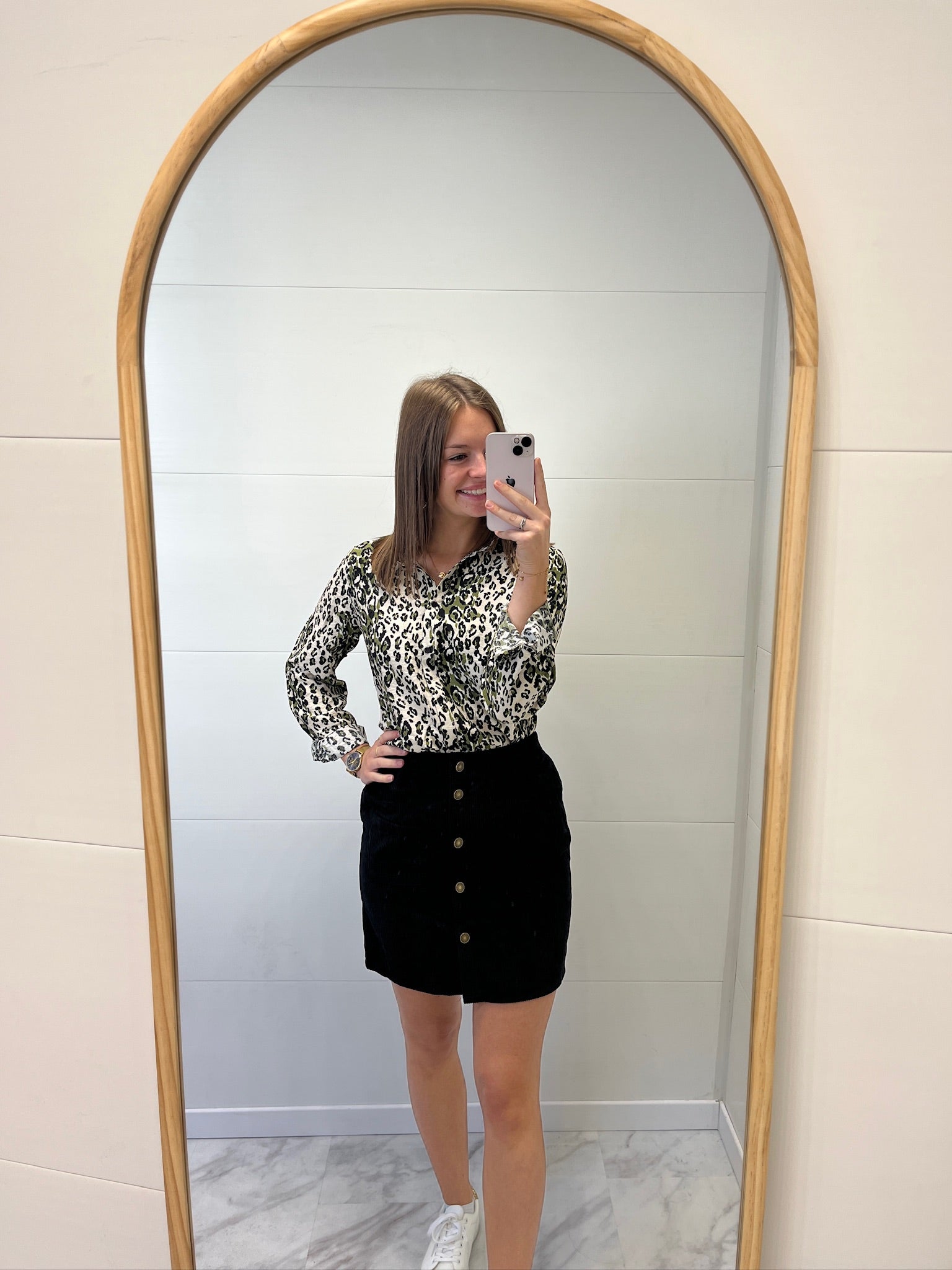 Jupe courte velours noir