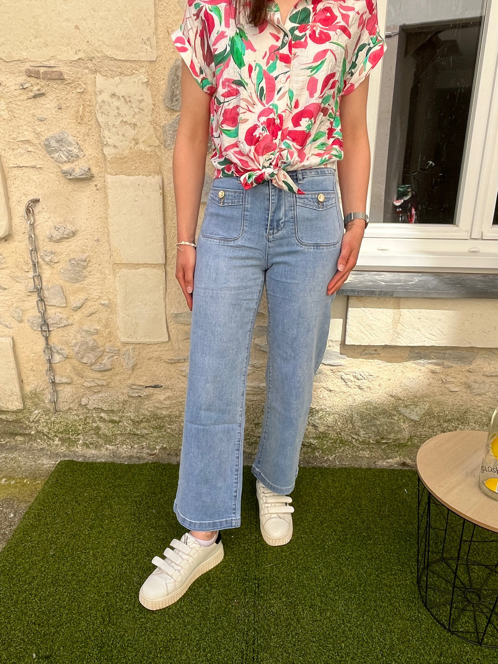 Jean à détails