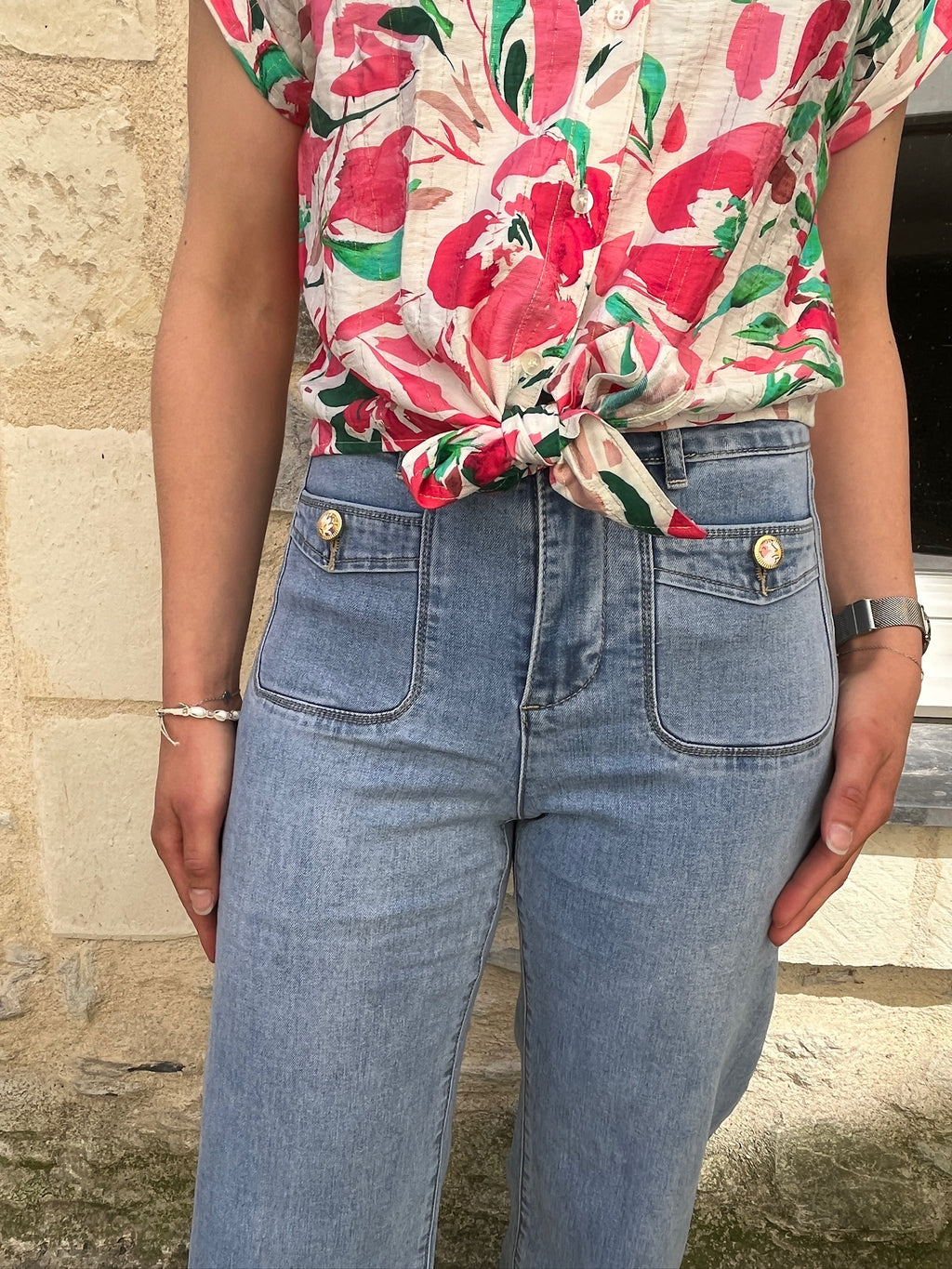 Jean à détails