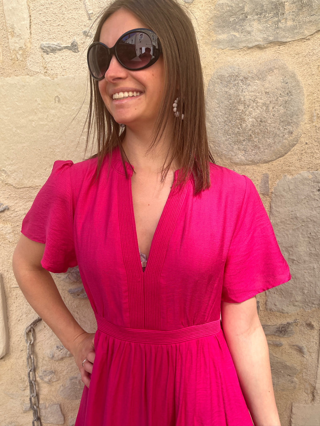 Robe longue - Fuchsia