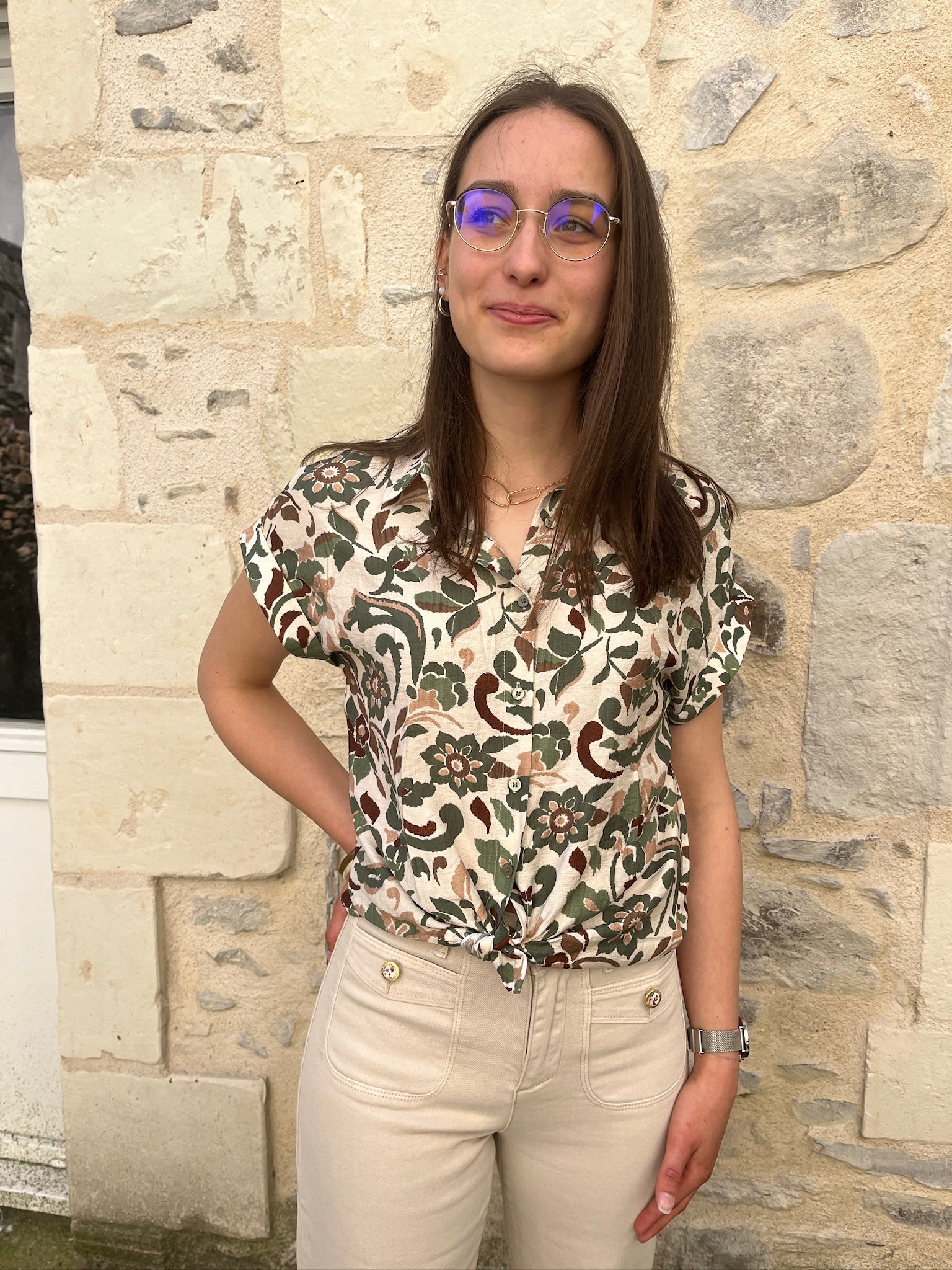 Chemisette Elise à nœud