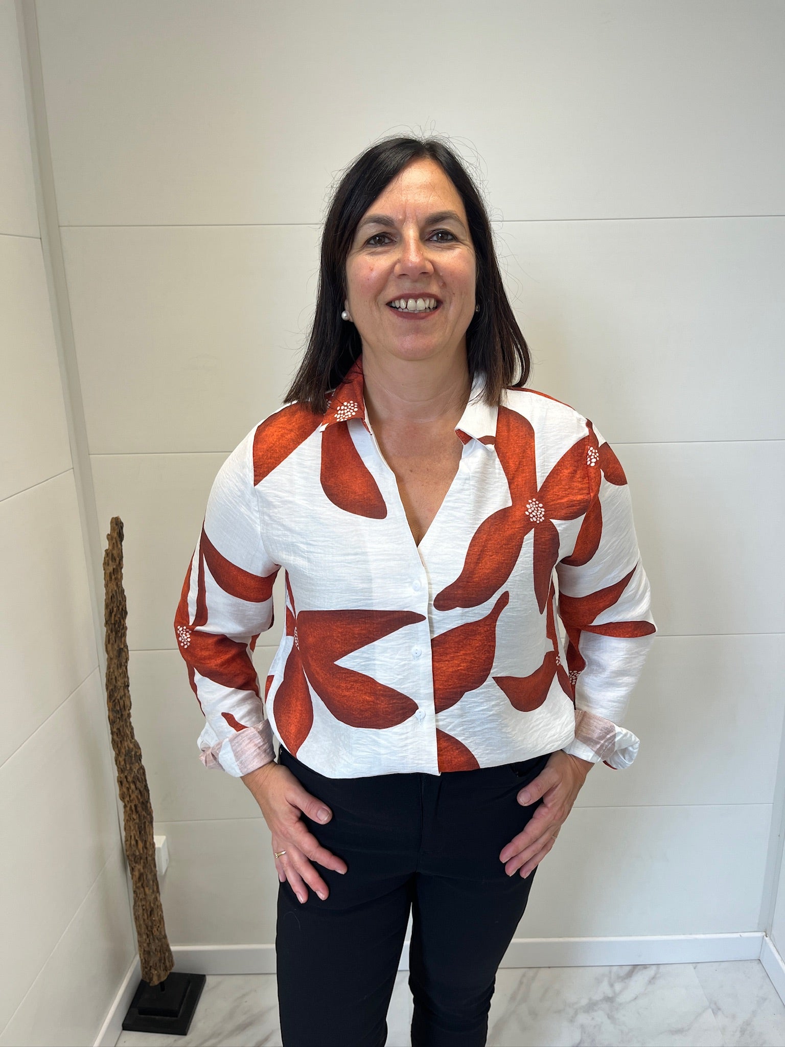 Chemise terracotta Violaine