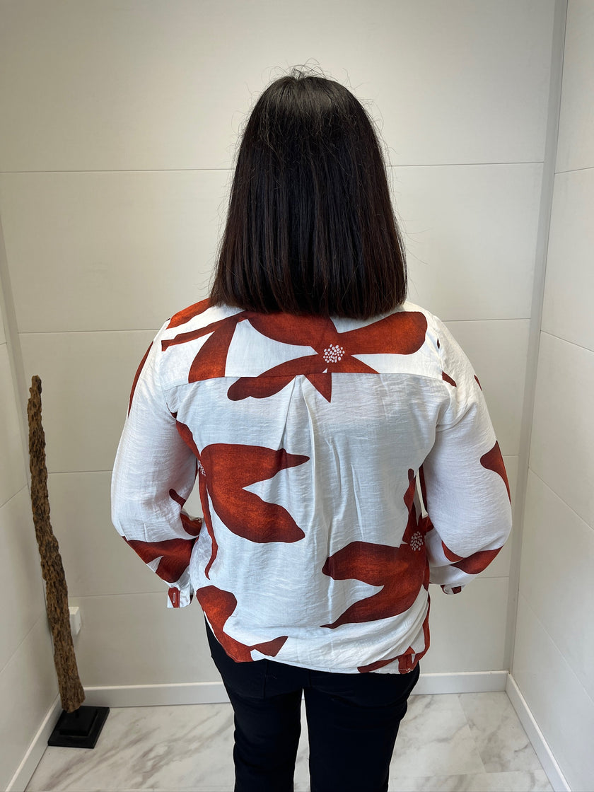 Chemise terracotta Violaine