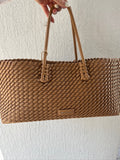 Sac cabas Camel tressé