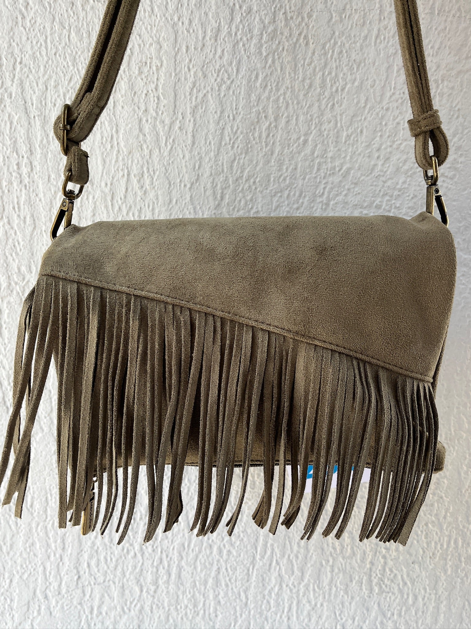 Sac à main à franges - Kaki