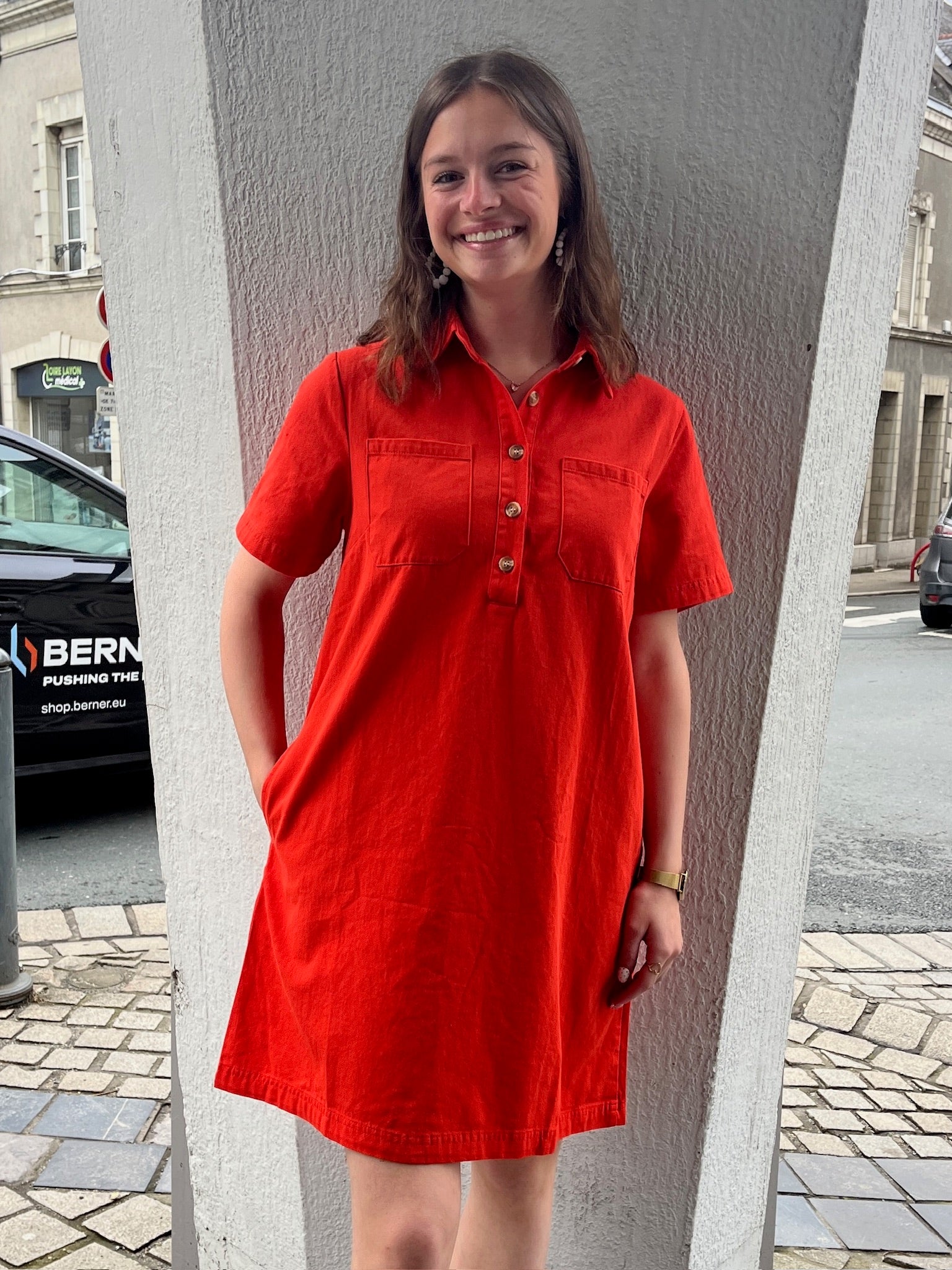 Robe courte Marion - Orange