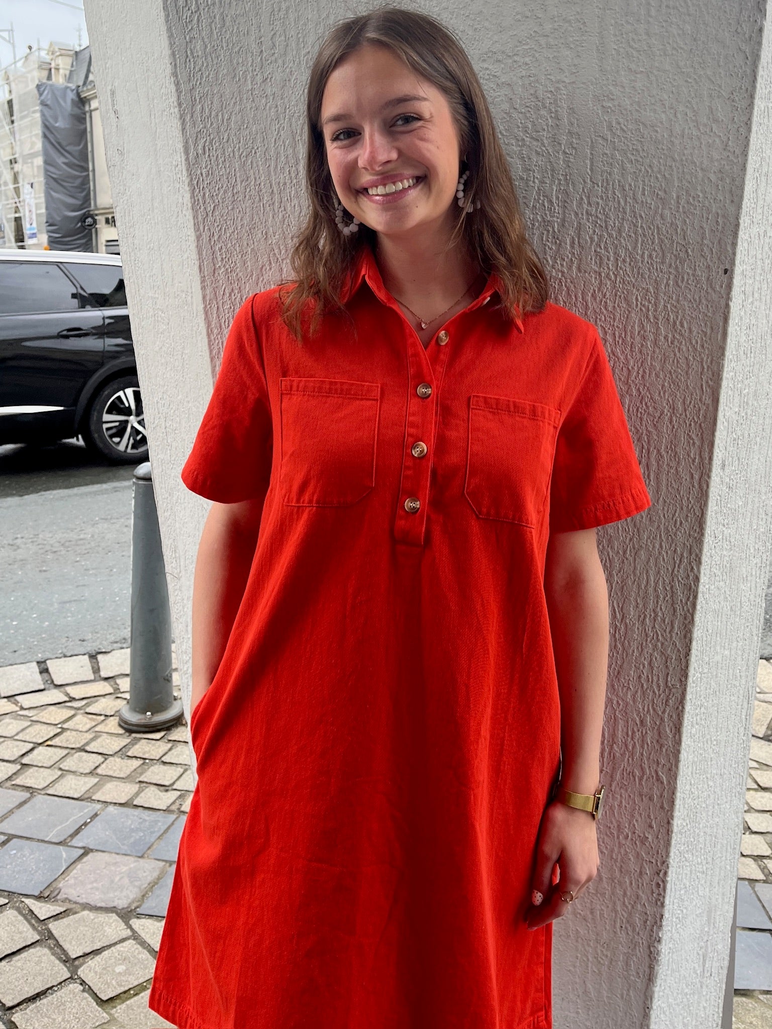 Robe courte Marion - Orange