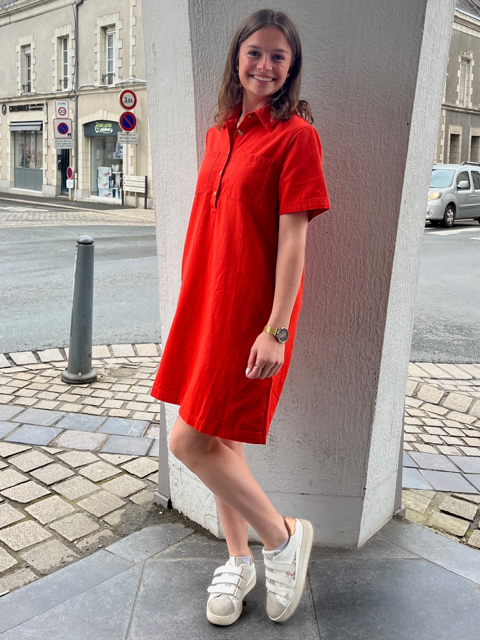 Robe courte Marion - Orange