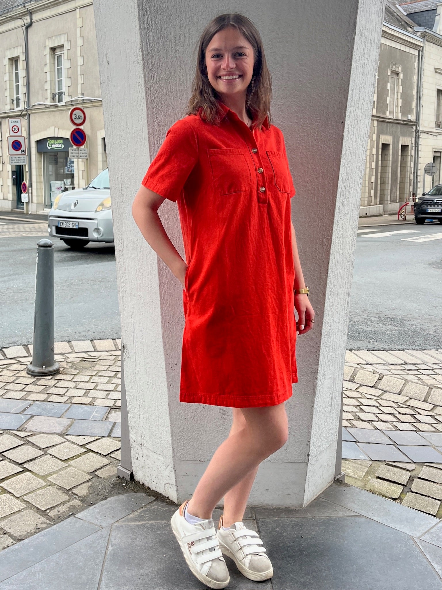 Robe courte Marion - Orange