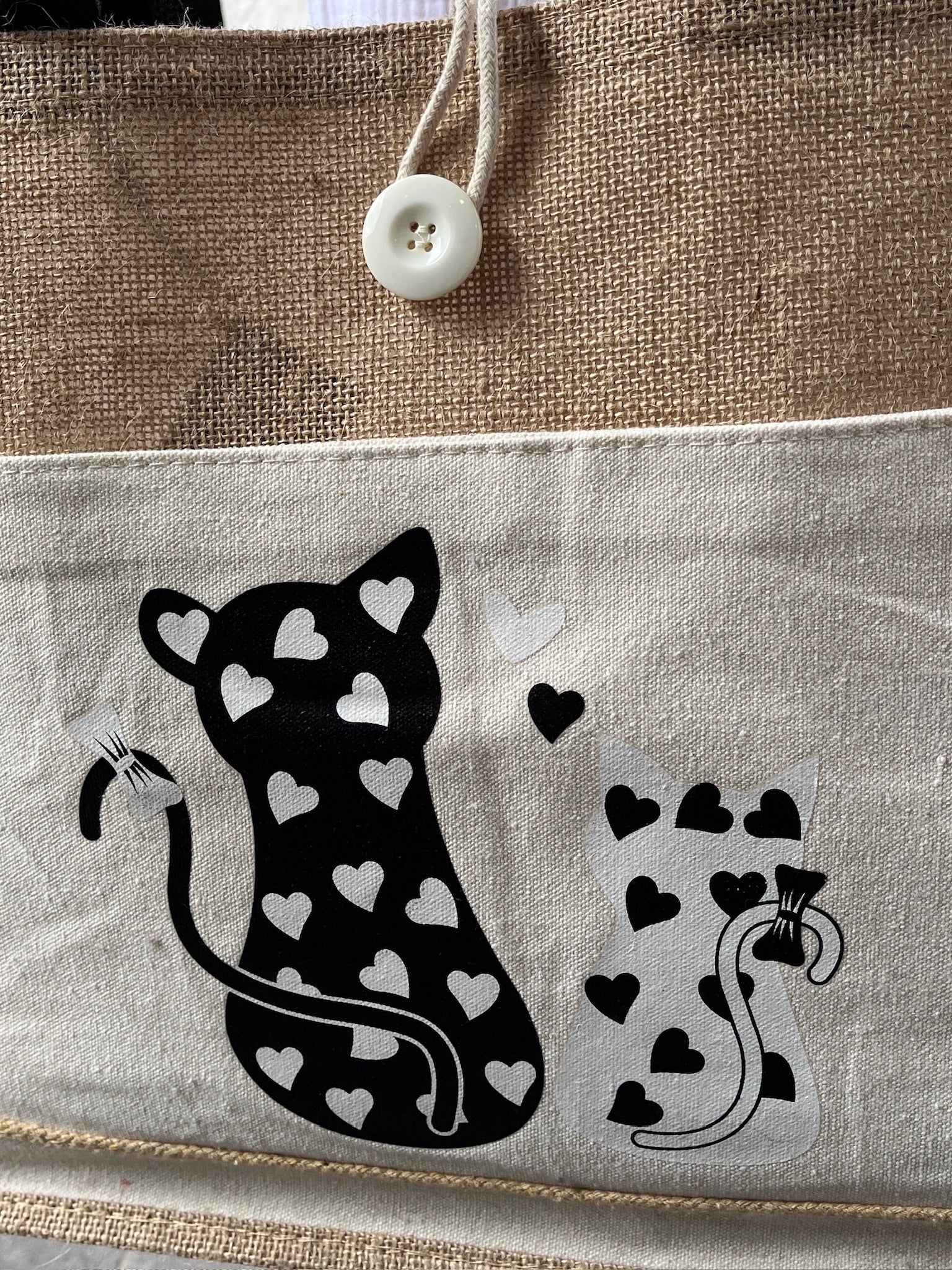 Sac paille - Chat