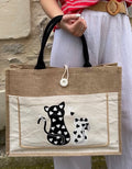 Sac paille - Chat