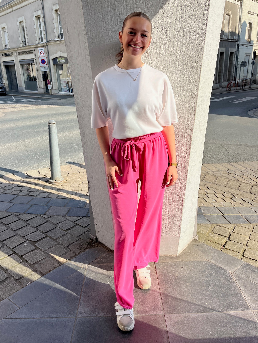 Pantalon fluide - Rose