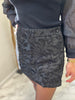 Jupe/short noire à broderie