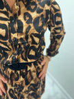 Robe léopard Clarisse Camel